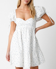 Load image into Gallery viewer, Puff Sleeve Floral Mini Dress