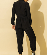 Load image into Gallery viewer, Long Sleeve Faux Wrap Jumpsuit