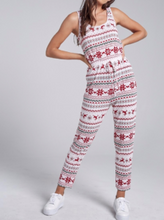Load image into Gallery viewer, Sleeveless Christmas Print Jumpsuit