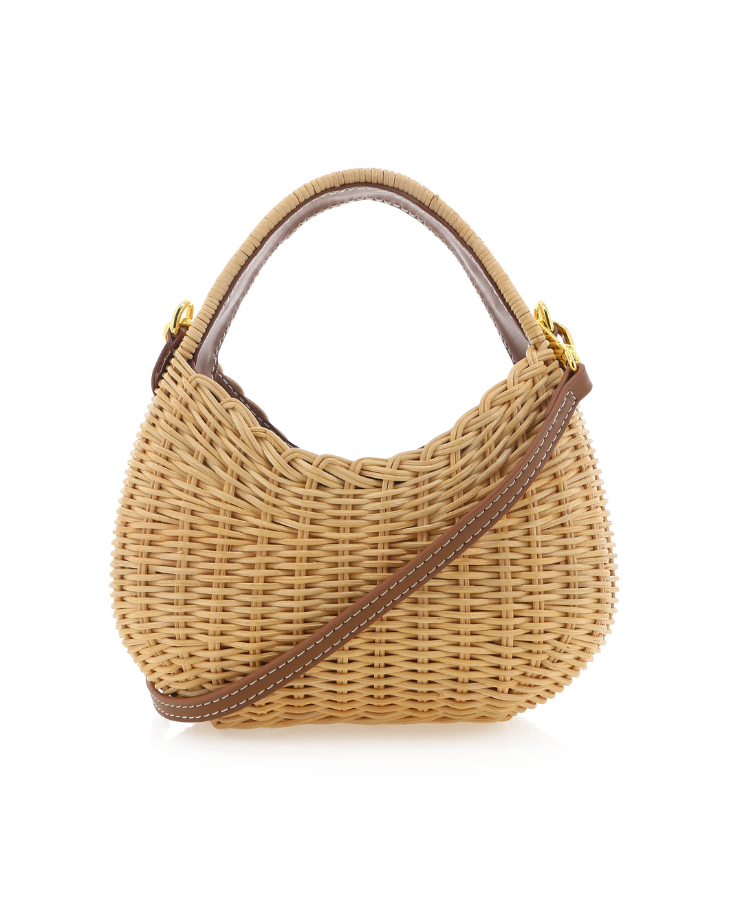 Top Handle Rattan Woven Bag