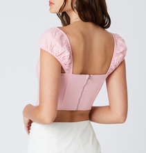 Load image into Gallery viewer, Cap Shoulder Corset Top