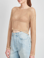 Load image into Gallery viewer, Long Sleeve Crochet Top