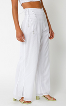 Load image into Gallery viewer, High Waisted Wide Leg Smocked Waist Pants