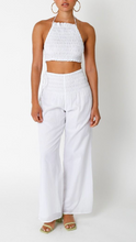 Load image into Gallery viewer, High Waisted Wide Leg Smocked Waist Pants