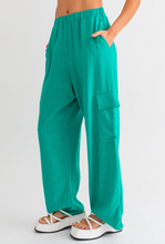Load image into Gallery viewer, High Waisted Straight Leg Cargo Pants