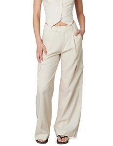 Mid Rise Wide Leg Cargo Trouser