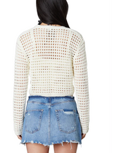 Load image into Gallery viewer, Cropped Knit Cardigan Sweater