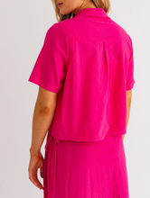 Load image into Gallery viewer, Short Sleeve Boxy Linen Top