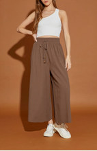Load image into Gallery viewer, Bead Drawstring Wide Leg Pants