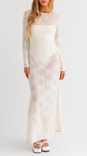 Load image into Gallery viewer, Long Sleeve Lace Cover Up Dress