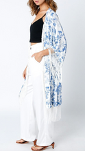 Load image into Gallery viewer, Fringe Half Sleeve Kimono