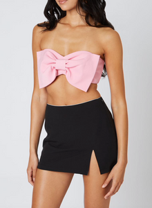 Bow Tube Crop Top