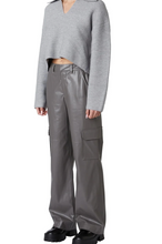 Load image into Gallery viewer, Vegan Leather Cargo Pants