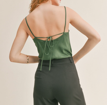 Load image into Gallery viewer, Cowl Neck Cross Back Bodysuit