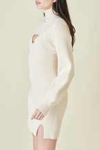 Load image into Gallery viewer, Ribbed Sweater Knit Set Balloon Sleeve Shrug Dress