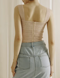 Sweetheart Neckline Fitted Bandage Top