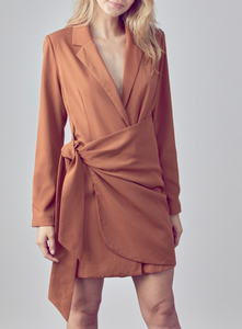 Wrap Blazer Mini Dress