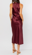 Load image into Gallery viewer, Racer Neck Long Slit Dress