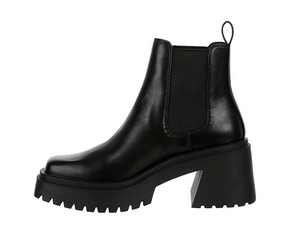 Square Toe Chunky Ankle Boot