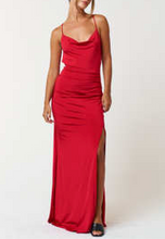 Load image into Gallery viewer, Cowl Back Strappy Maxi Dress