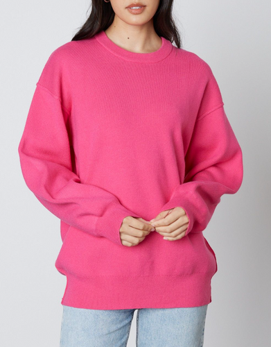 Crewneck Long Pullover Sweater