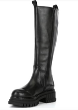 Load image into Gallery viewer, Knee High Stretch Chunky Platform Boot