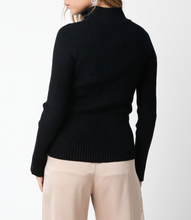 Load image into Gallery viewer, Long Sleeve Ribbed Zip Up Sweater