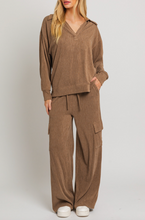 Load image into Gallery viewer, High Waisted Cargo Knit Pants