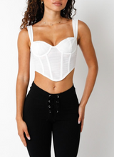 Load image into Gallery viewer, Sleeveless Mesh Corset Top