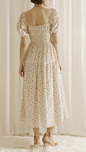 Load image into Gallery viewer, Puff Sleeve Floral Maxi Dress
