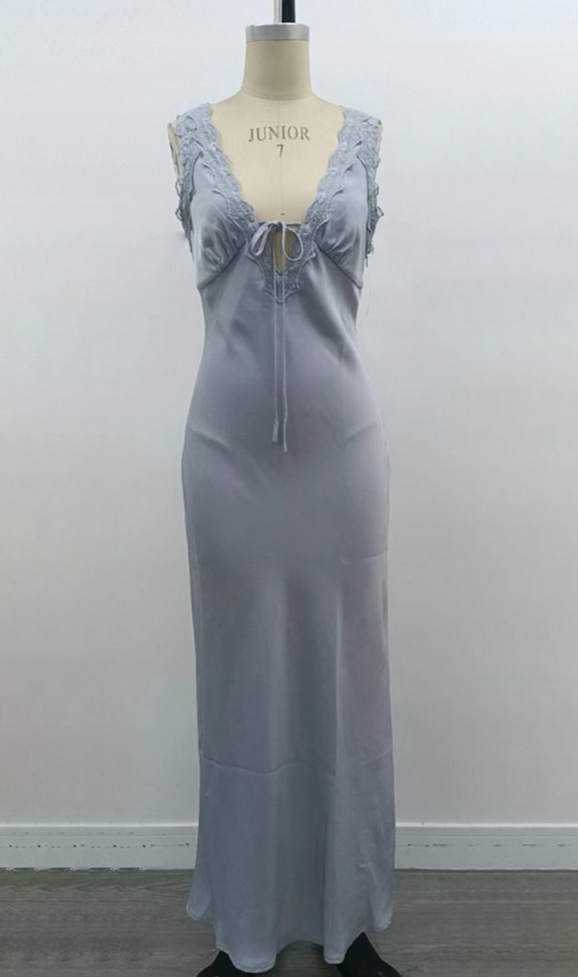 V Neck Floral Midi Dress