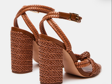 Load image into Gallery viewer, Braided Ankle Strap Block Heel