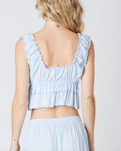 Load image into Gallery viewer, Ruffle Front Tie Top