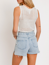 Load image into Gallery viewer, Side Tie Crochet Top