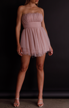 Load image into Gallery viewer, Strapless Tulle Mini Dress