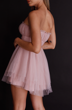 Load image into Gallery viewer, Strapless Tulle Mini Dress