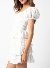 Load image into Gallery viewer, Puff Short Sleeve Tiered Mini Dress