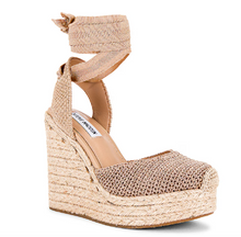 Load image into Gallery viewer, Almond Toe Ankle Wrap Crochet Espadrille