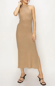 Halter Neck Midi Dress