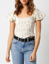 Load image into Gallery viewer, Puff Sleeve Floral Top