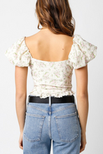 Load image into Gallery viewer, Puff Sleeve Floral Top