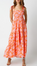 Load image into Gallery viewer, Tie Strap Smocked Maxi Dress