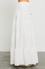 Load image into Gallery viewer, Drawstring Tiered Maxi Skirt