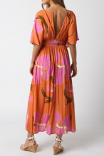 Load image into Gallery viewer, V Neck Short Sleeve Maxi Dress