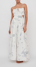 Load image into Gallery viewer, Tie Front Tiered Maxi Dress