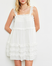 Load image into Gallery viewer, Tiered Ruffle Mini Dress