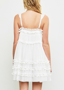 Tiered Ruffle Mini Dress