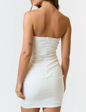 Load image into Gallery viewer, Strapless Bow Mini Dress