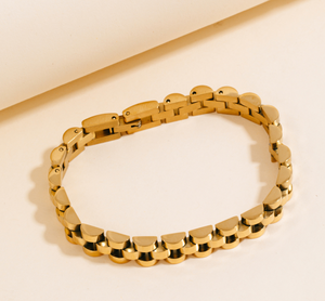 Rounded Watch Chain Bracelet