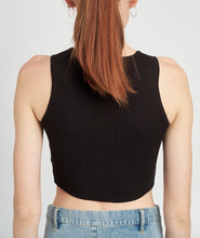 Load image into Gallery viewer, Sleeveless Ribbed Bustier Top